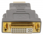 Bandridge High Speed HDMI Sovitin HDMI-Liitin - DVI-D 24 + 1-Pin Naaras Harmaa