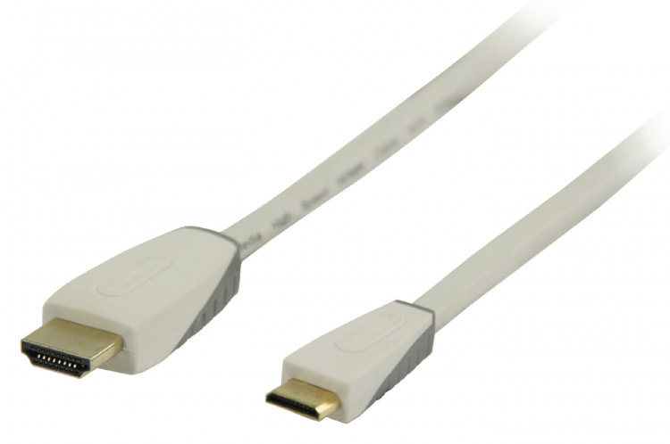 Bandridge High Speed HDMI-kaapeli Ethernet HDMI-Liitin - HDMI Mini 1.00 m Valkoinen