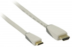 Bandridge High Speed HDMI-kaapeli Ethernet HDMI-Liitin - HDMI Mini 1.00 m Valkoinen
