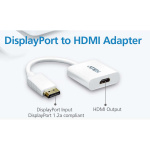 aten DisplayPort Kaapeli DisplayPort Uros - HDMI Naaras 0.15 m Valkoinen