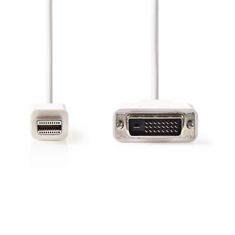 Nedis Mini DisplayPort kaapeli | DisplayPort 1.2 | Mini DisplayPort Uros | DVI-D 24+1-Pin Uros | 21.6 Gbps | Niklattu | 2.00 m | Pyöreä | PVC | Valkoinen | Kirjekuori Nedis Mini DisplayPort kaapeli | DisplayPort 1.2 | Mini DisplayPort Uros | DVI-D 24+1-Pin Uros | 21.6 Gbps | Niklattu | 2.00 m | Pyöreä | PVC | Valkoinen | Kirjekuori