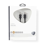 Nedis CAT5e verkkokaapeli | U/UTP | RJ45 uros | RJ45 uros | 15.0 m | Pyöreä | LSZH | Antrasiitti | Ikkunallinen laatikko