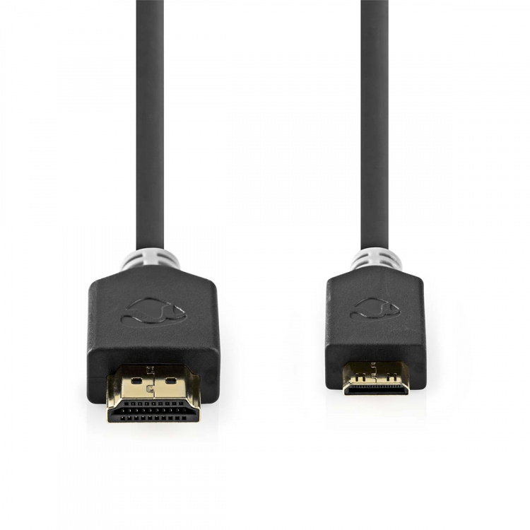 Nedis High Speed HDMI ™ Kaapeli Ethernet | HDMI™ liitin | HDMI™ Mini | 4K@60Hz | 18 Gbps | 2.00 m | Pyöreä | PVC | Antrasiitti | Ikkunallinen laatikko Nedis High Speed HDMI ™ Kaapeli Ethernet | HDMI™ liitin | HDMI™ Mini | 4K@60Hz | 18 Gbps | 2.00 m | Pyöreä | PVC | Antrasiitti | Ikkunallinen laatikko