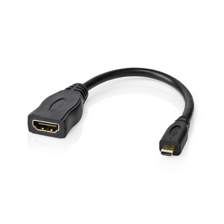 Nedis High Speed HDMI ™ Kaapeli Ethernet | HDMI™ Micro | HDMI™ Ulostulo | 4K@30Hz | 10.2 Gbps | 0.20 m | Pyöreä | PVC | Musta | Kirjekuori Nedis High Speed HDMI ™ Kaapeli Ethernet | HDMI™ Micro | HDMI™ Ulostulo | 4K@30Hz | 10.2 Gbps | 0.20 m | Pyöreä | PVC | Musta | Kirjekuori