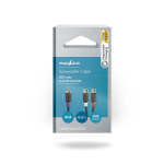 Nedis Subwoofer Kaapeli | RCA Uros | 2x RCA Naaras | Kullattu | 0.20 m | Pyöreä | 4.0 mm | Antrasiitti | Laatikko Nedis Subwoofer Kaapeli | RCA Uros | 2x RCA Naaras | Kullattu | 0.20 m | Pyöreä | 4.0 mm | Antrasiitti | Laatikko