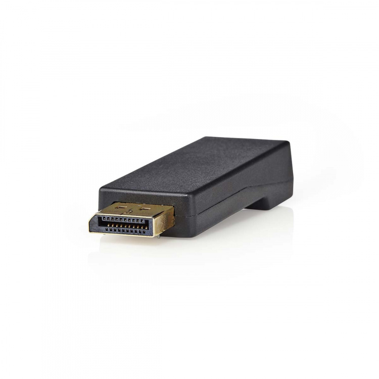Nedis DisplayPort-sovitin | DisplayPort uros | HDMI™ Ulostulo | 4K@30Hz | Kullattu | Suora | Pyöreä | ABS | ABS-Muovi | Antrasiitti | Laatikko