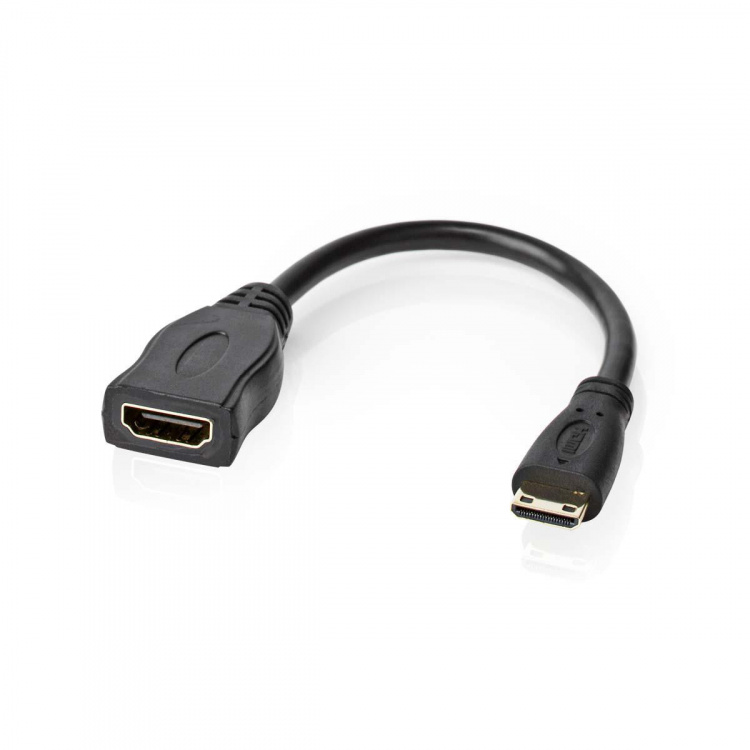 Nedis High Speed HDMI ™ Kaapeli Ethernet | HDMI™ Mini | HDMI™ Ulostulo | 4K@30Hz | 10.2 Gbps | 0.20 m | Pyöreä | PVC | Musta | Kirjekuori Nedis High Speed HDMI ™ Kaapeli Ethernet | HDMI™ Mini | HDMI™ Ulostulo | 4K@30Hz | 10.2 Gbps | 0.20 m | Pyöreä | PVC | Musta | Kirjekuori