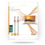 Nedis CAT6 Verkkokaapeli | RJ45 uros | RJ45 uros | S/FTP | 20.0 m | Pyöreä | LSZH | Harmaa | Kirjekuori