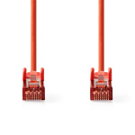 Nedis CAT6 Verkkokaapeli | RJ45 uros | RJ45 uros | S/FTP | 5.00 m | Pyöreä | LSZH | Punainen | Kirjekuori