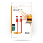 Nedis CAT6 Verkkokaapeli | RJ45 uros | RJ45 uros | S/FTP | 5.00 m | Pyöreä | LSZH | Punainen | Kirjekuori
