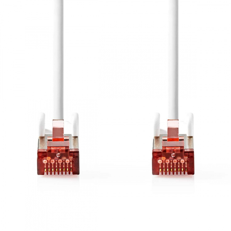 Nedis CAT6 Verkkokaapeli | RJ45 uros | RJ45 uros | S/FTP | 30.0 m | Pyöreä | LSZH | Valkoinen | Kirjekuori