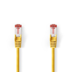 Cat 6 kaapeli | RJ45 uros | RJ45 uros | S/FTP | 0.15 m | Pyöreä | LSZH | Keltainen | Muovipussi
