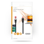 Nedis CAT6 Verkkokaapeli | RJ45 uros | RJ45 uros | SF/UTP | 5.00 m | Pyöreä | LSZH | Musta | Kirjekuori Nedis CAT6 Verkkokaapeli | RJ45 uros | RJ45 uros | SF/UTP | 5.00 m | Pyöreä | LSZH | Musta | Kirjekuori