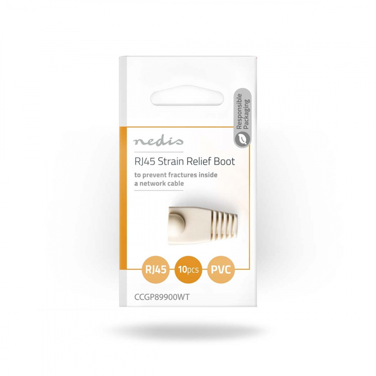 Nedis Vedonpoistaja | RJ45 | PVC | Valkoinen | Muovipussi | 10 kpl