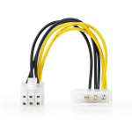 Nedis Sisäinen Virtakaapeli | Molex uros | PCI Express uros | Kullattu | 0.20 m | Pyöreä | PVC | Keltainen / Musta | Kirjekuori Nedis Sisäinen Virtakaapeli | Molex uros | PCI Express uros | Kullattu | 0.20 m | Pyöreä | PVC | Keltainen / Musta | Kirjekuori
