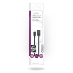 Nedis USB-C™ Sovitin | USB 3.2 Gen 1 | USB-C™ Uros | USB-A Naaras | 5 Gbps | 0.15 m | Pyöreä | Niklattu | PVC | Musta | Kirjekuori