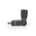 Nedis HDMI™ -sovitin | HDMI™ liitin | HDMI™ Ulostulo | Kullattu | Nivel | ABS-Muovi | Musta | 1 kpl | Kirjekuori