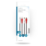 Nedis Stereoäänikaapeli | 2x RCA uros | 2x RCA Naaras | Niklattu | 5.00 m | Pyöreä | Musta | Kirjekuori Nedis Stereoäänikaapeli | 2x RCA uros | 2x RCA Naaras | Niklattu | 5.00 m | Pyöreä | Musta | Kirjekuori
