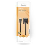 Nedis HDMI™ -kaapeli | HDMI™ liitin | DVI-D 24+1-Pin Uros | 1080p | Niklattu | 3.00 m | Suora | PVC | Musta | Laatikko