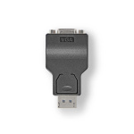 Nedis DisplayPort-sovitin | DisplayPort uros | VGA Naaras | 1080p | Niklattu | Suora | Pyöreä | ABS | ABS-Muovi | Musta | Laatikko