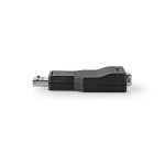 Nedis DisplayPort-sovitin | DisplayPort uros | VGA Naaras | 1080p | Niklattu | Suora | Pyöreä | ABS | ABS-Muovi | Musta | Laatikko