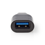 Nedis USB-C™ Sovitin | USB 3.2 Gen 1 | USB-C™ Uros | USB-A Naaras | 5 Gbps | Pyöreä | Niklattu | Musta | Laatikko Nedis USB-C™ Sovitin | USB 3.2 Gen 1 | USB-C™ Uros | USB-A Naaras | 5 Gbps | Pyöreä | Niklattu | Musta | Laatikko