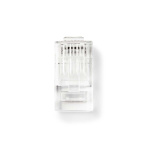 Nedis RJ45-liitin | Uros | Solid UTP CAT5e | Suora | Kullattu | 10 kpl | Polycarbonate | Läpikuultava | Laatikko Nedis RJ45-liitin | Uros | Solid UTP CAT5e | Suora | Kullattu | 10 kpl | Polycarbonate | Läpikuultava | Laatikko