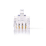 Nedis RJ45-liitin | Uros | Solid UTP CAT5e | Suora | Kullattu | 10 kpl | Polycarbonate | Läpikuultava | Laatikko Nedis RJ45-liitin | Uros | Solid UTP CAT5e | Suora | Kullattu | 10 kpl | Polycarbonate | Läpikuultava | Laatikko