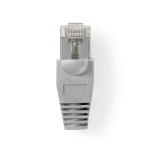 Nedis RJ45-liitin | Uros | Solid FTP CAT5e | Suora | Niklattu | 10 kpl | Polycarbonate | Harmaa / Läpikuultava | Laatikko