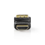 Nedis HDMI™ -sovitin | HDMI™ liitin | HDMI™ Ulostulo | Kullattu | Kulma, 270 ° | ABS-Muovi | Musta | 1 kpl | Laatikko