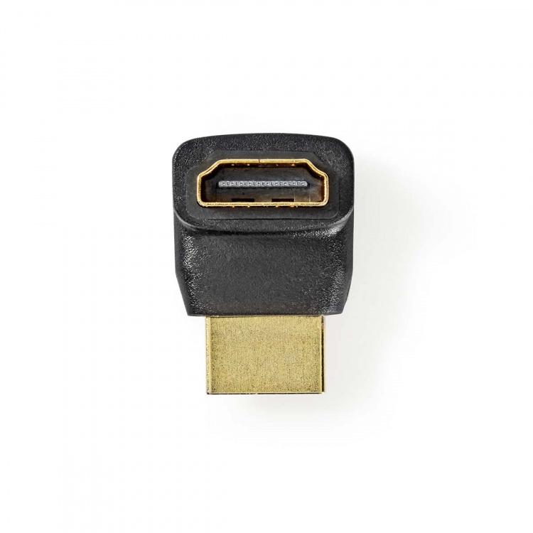 Nedis HDMI™ -sovitin | HDMI™ liitin | HDMI™ Ulostulo | Kullattu | Kulma, 270 ° | ABS-Muovi | Musta | 1 kpl | Laatikko
