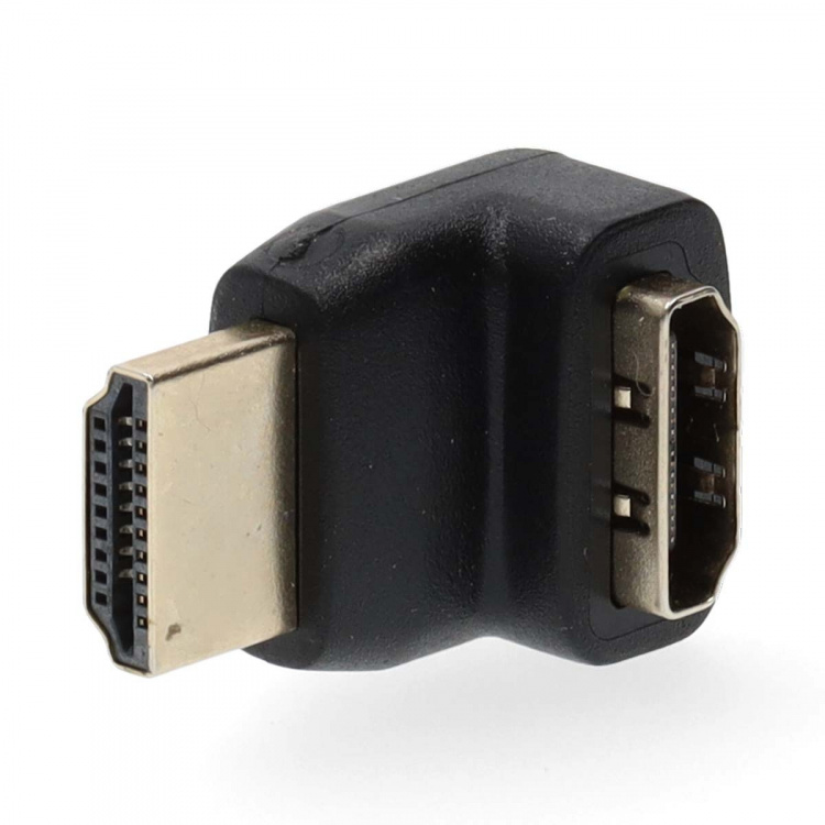 Nedis HDMI™ -sovitin | HDMI™ liitin | HDMI™ Ulostulo | Kullattu | Kulma, 270 ° | ABS-Muovi | Musta | 1 kpl | Laatikko