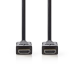Nedis High Speed ​​HDMI ™ Kaapeli Ethernet | HDMI™ liitin | HDMI™ liitin | 4K@30Hz | 18 Gbps | 40.0 m | Pyöreä | PVC | Musta | Panta