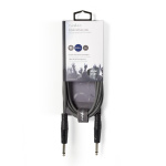 Nedis Stereoäänikaapeli | 2x 6.35 mm uros | 3.5 mm uros | Niklattu | 5.00 m | Pyöreä | Tummanharmaa | Pahvikotelo