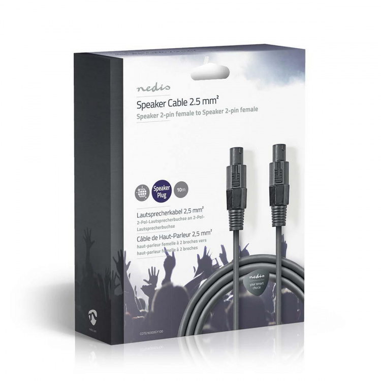 Nedis Kaiutinkaapeli | 48 x 0.20 mm | Kupari | 10.0 m | Pyöreä | PVC | Tummanharmaa | Pakkaus Nedis Kaiutinkaapeli | 48 x 0.20 mm | Kupari | 10.0 m | Pyöreä | PVC | Tummanharmaa | Pakkaus