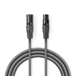 Nedis Balansoitu Audiojohto | XLR 3-Pin uros | XLR 3-Pin naaras | Niklattu | 1.50 m | Pyöreä | PVC | Tummanharmaa | Pahvikotelo Nedis Balansoitu Audiojohto | XLR 3-Pin uros | XLR 3-Pin naaras | Niklattu | 1.50 m | Pyöreä | PVC | Tummanharmaa | Pahvikotelo