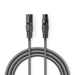 Nedis Balansoitu Audiojohto | XLR 3-Pin uros | XLR 3-Pin naaras | Niklattu | 10.0 m | Pyöreä | PVC | Tummanharmaa | Pakkaus Nedis Balansoitu Audiojohto | XLR 3-Pin uros | XLR 3-Pin naaras | Niklattu | 10.0 m | Pyöreä | PVC | Tummanharmaa | Pakkaus