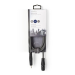 Nedis Balansoitu Audiojohto | XLR 3-Pin uros | 3.5 mm uros | Niklattu | 1.50 m | Pyöreä | PVC | Tummanharmaa | Pahvikotelo