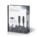 Nedis DMX sovitinkaapeli | XLR 3-Pin uros | XLR 3-Pin naaras | Niklattu | 10.0 m | Pyöreä | PVC | Tummanharmaa | Pakkaus Nedis DMX sovitinkaapeli | XLR 3-Pin uros | XLR 3-Pin naaras | Niklattu | 10.0 m | Pyöreä | PVC | Tummanharmaa | Pakkaus