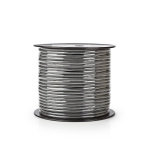 Nedis Kaiutinkaapeli | 2 x 2.50 mm² | Kupari | 100.0 m | Pyöreä | PVC | Tummanharmaa | Kela