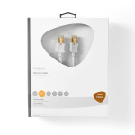 Nedis CAT6 Verkkokaapeli | RJ45 uros | RJ45 uros | F/UTP | 10.0 m | Pyöreä | LSZH / PVC | Valkoinen | Ikkunallinen laatikko