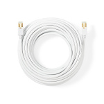 Nedis CAT6 Verkkokaapeli | RJ45 uros | RJ45 uros | F/UTP | 10.0 m | Pyöreä | LSZH / PVC | Valkoinen | Ikkunallinen laatikko