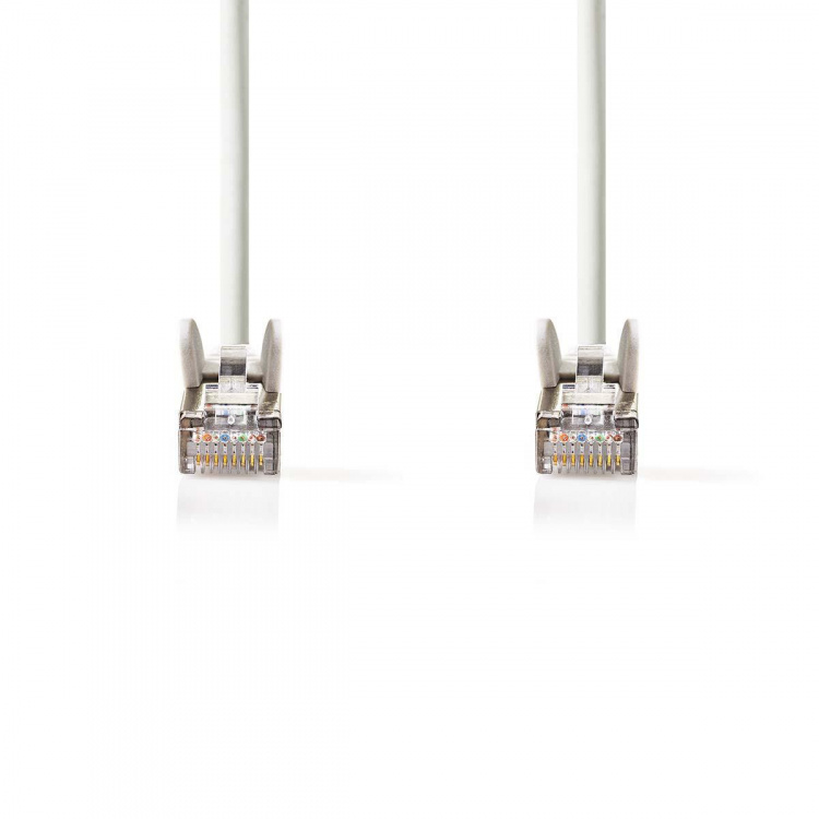 Nedis CAT5e verkkokaapeli | SF/UTP | RJ45 uros | RJ45 uros | 5.00 m | Pyöreä | PVC | Valkoinen | Blister Nedis CAT5e verkkokaapeli | SF/UTP | RJ45 uros | RJ45 uros | 5.00 m | Pyöreä | PVC | Valkoinen | Blister