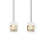 Nedis CAT6 Verkkokaapeli | RJ45 uros | RJ45 uros | S/FTP | 30.0 m | Pyöreä | LSZH / PVC | Valkoinen | Ikkunallinen laatikko