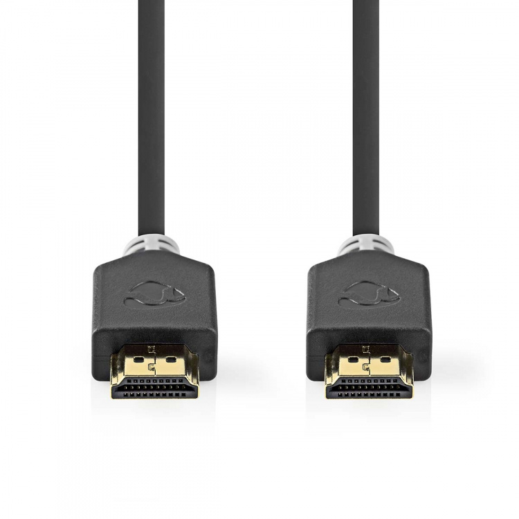 Nedis Ultra High Speed ​​HDMI ™ -kaapeli | HDMI™ liitin | HDMI™ liitin | 8K@60Hz | 48 Gbps | 1.00 m | Pyöreä | 6.0 mm | Antrasiitti | Ikkunallinen laatikko