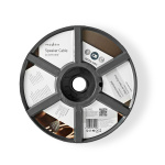 Nedis Kaiutinkaapeli | 2 x 0.75 mm² | Kupari | 100.0 m | Pyöreä | PVC | Musta / Punainen | Kela Nedis Kaiutinkaapeli | 2 x 0.75 mm² | Kupari | 100.0 m | Pyöreä | PVC | Musta / Punainen | Kela