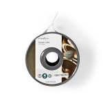 Nedis Kaiutinkaapeli | 2 x 1.50 mm² | Kupari | 25.0 m | Pyöreä | PVC | Läpikuultava | Kela