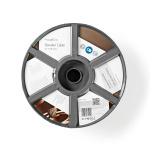 Nedis Kaiutinkaapeli | 2 x 1.50 mm² | Kupari | 100.0 m | Pyöreä | PVC | Valkoinen | Kela