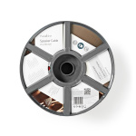 Nedis Kaiutinkaapeli | 2 x 2.50 mm² | Kupari | 100.0 m | Pyöreä | PVC | Musta / Punainen | Kela Nedis Kaiutinkaapeli | 2 x 2.50 mm² | Kupari | 100.0 m | Pyöreä | PVC | Musta / Punainen | Kela