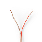 Nedis Kaiutinkaapeli | 2 x 0.75 mm² | CCA | 15.0 m | Pyöreä | PVC | Läpikuultava | Kääre